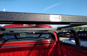 Toyota Tundra Truck Bed Rack - Fishbone Offroad - Half Height Tackle Rack - Black - `05-`22